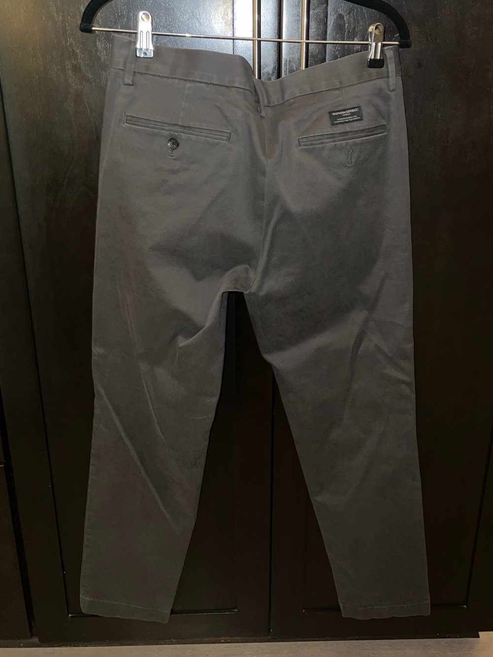 Banana Republic Men's Charcoal Gray Chinos